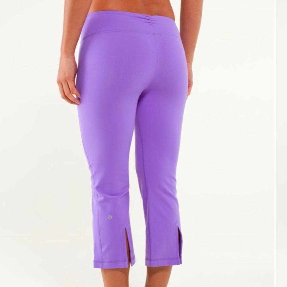 lululemon athletica gather and crow Purple Cropped Pants